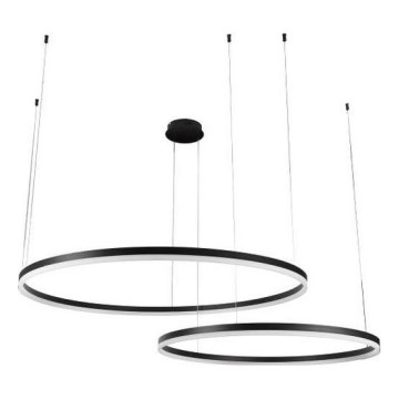 LED Stmievateľný luster na lanku LED/128W/230V 3000-6500K + diaľkové ovládanie