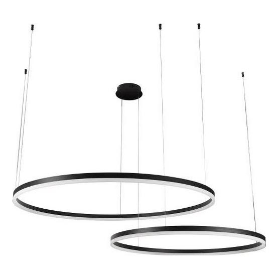 LED Stmievateľný luster na lanku LED/128W/230V 3000-6500K + diaľkové ovládanie