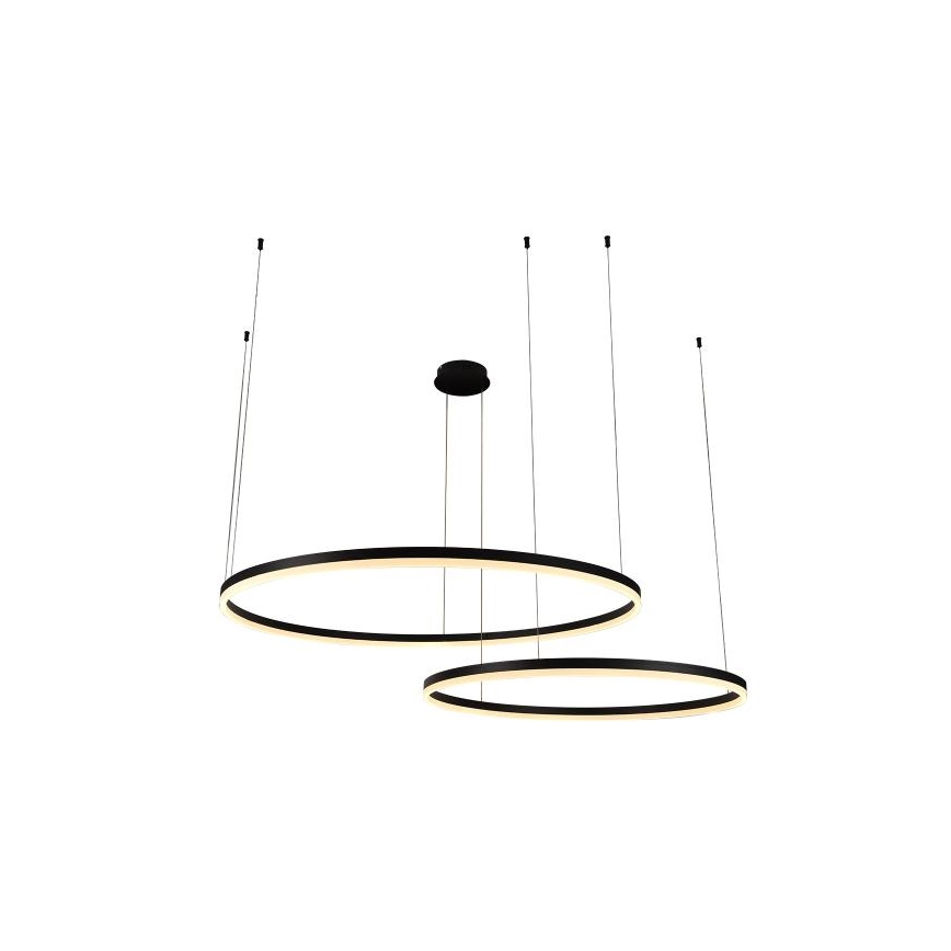 LED Stmievateľný luster na lanku LED/128W/230V 3000-6500K + diaľkové ovládanie