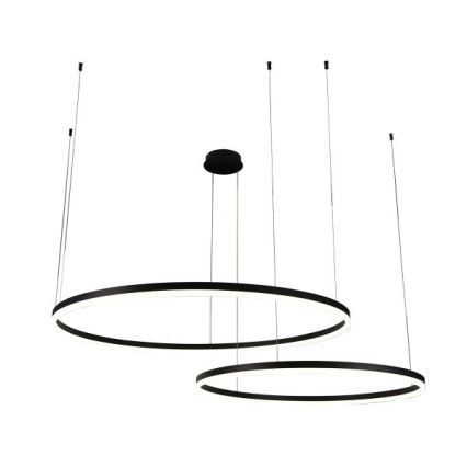 LED Stmievateľný luster na lanku LED/128W/230V 3000-6500K + diaľkové ovládanie