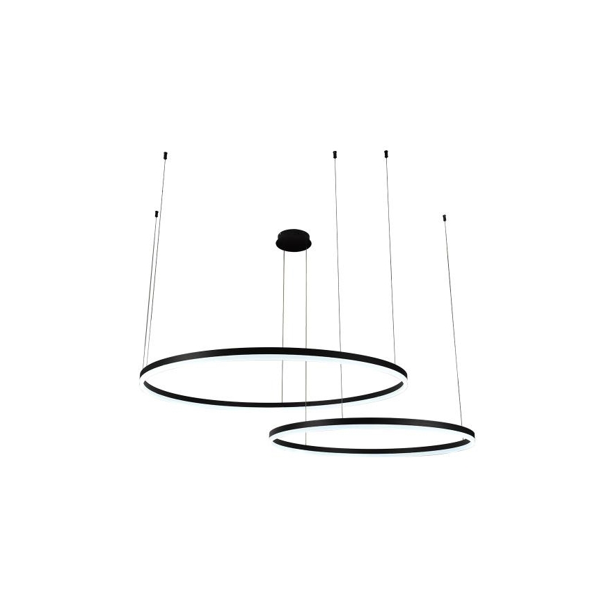 LED Stmievateľný luster na lanku LED/128W/230V 3000-6500K + diaľkové ovládanie