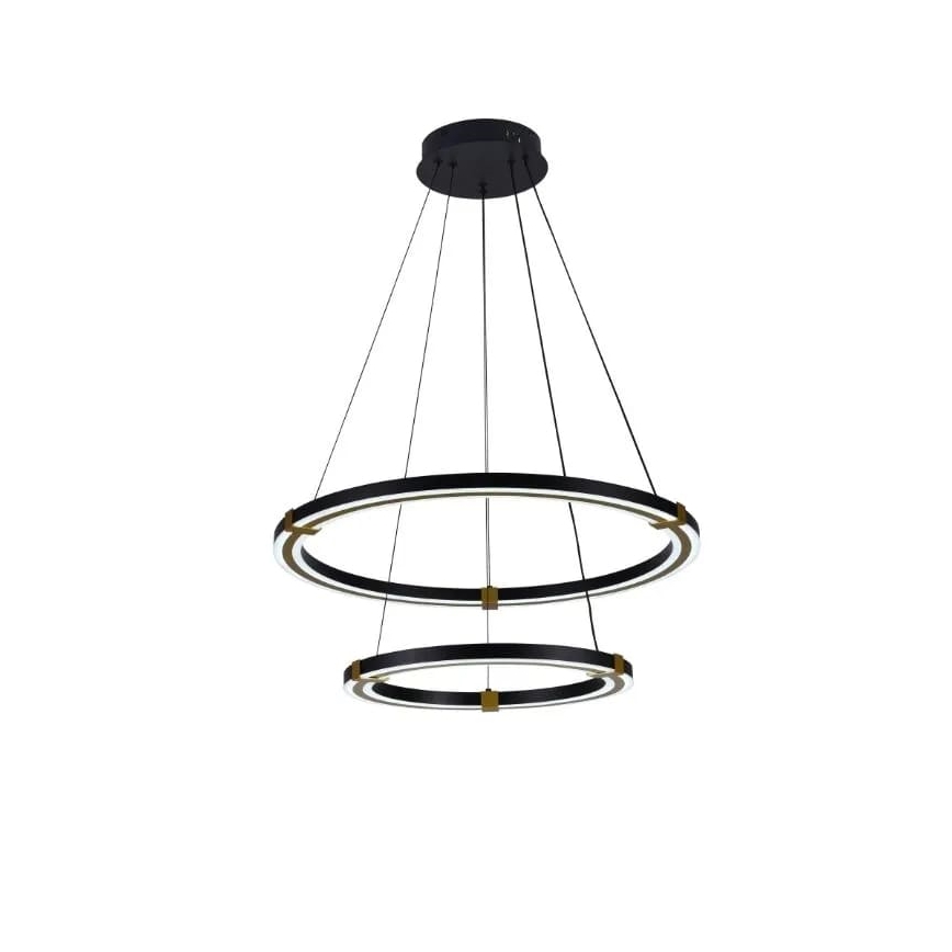 LED Stmievateľný luster na lanku LED/130W/230V 3000-6500K + diaľkové ovládanie