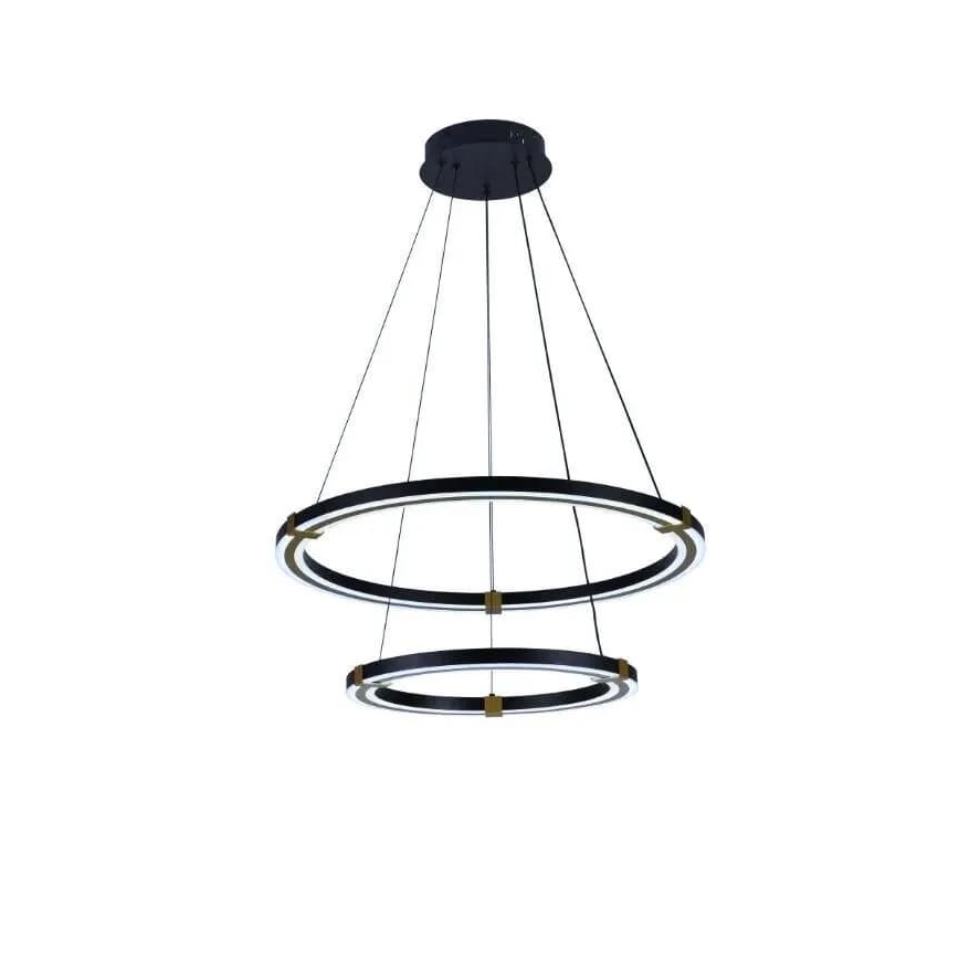 LED Stmievateľný luster na lanku LED/130W/230V 3000-6500K + diaľkové ovládanie