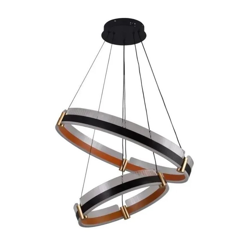 LED Stmievateľný luster na lanku LED/140W/230V 3000-6500K + diaľkové ovládanie