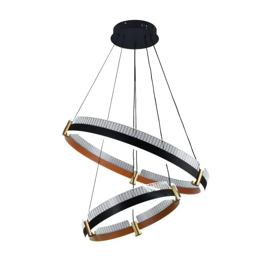 LED Stmievateľný luster na lanku LED/140W/230V 3000-6500K + diaľkové ovládanie