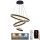 LED Stmievateľný luster na lanku LED/165W/230V 3000-6500K pr. 60 cm + diaľkové ovládanie