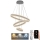 LED Stmievateľný luster na lanku LED/165W/230V 3000-6500K pr. 60 cm + diaľkové ovládanie