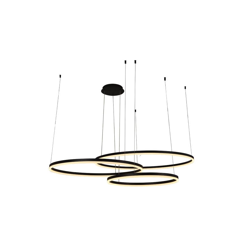 LED Stmievateľný luster na lanku LED/170W/230V 3000-6500K + diaľkové ovládanie