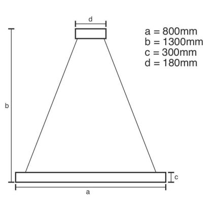 LED Stmievateľný krištáľový luster na lanku LED/175W/230V 3000-6500K zlatá + diaľkové ovládanie