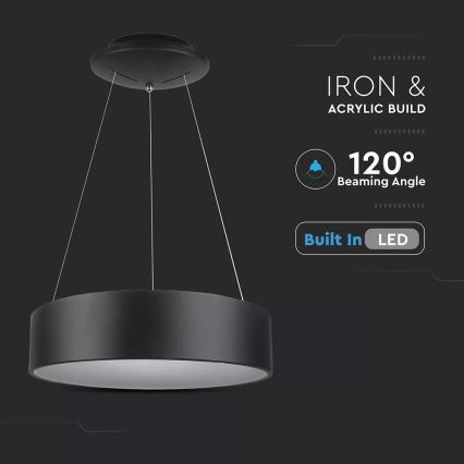 LED Stmievateľný luster na lanku LED/20W/230V