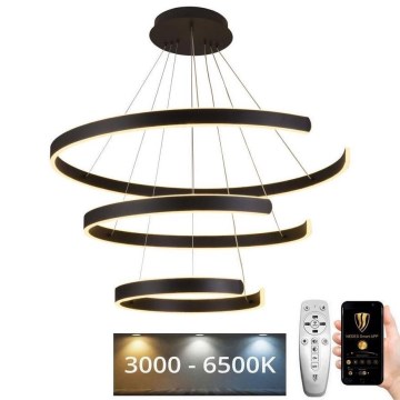 LED Stmievateľný luster na lanku LED/220W/230V 3000-6500K + diaľkové ovládanie