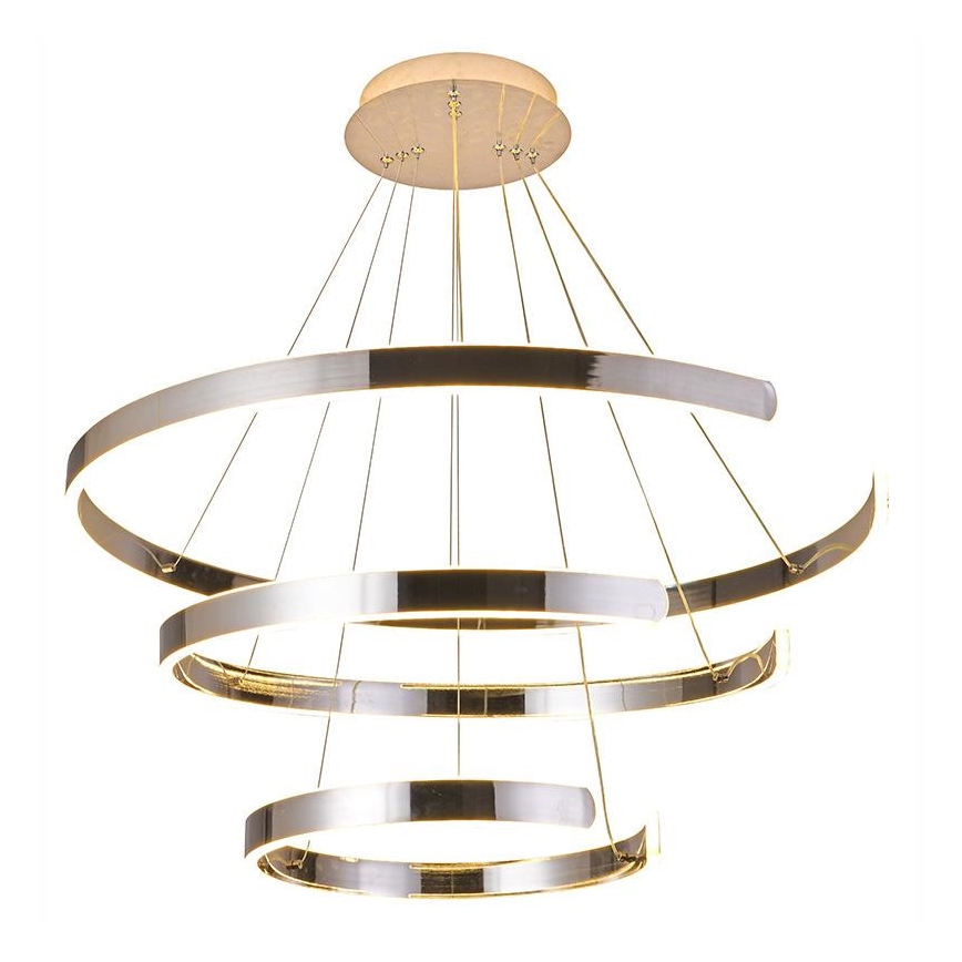 LED Stmievateľný luster na lanku LED/220W/230V 3000-6500K + diaľkové ovládanie