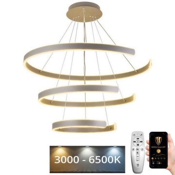 LED Stmievateľný luster na lanku LED/220W/230V 3000-6500K + diaľkové ovládanie