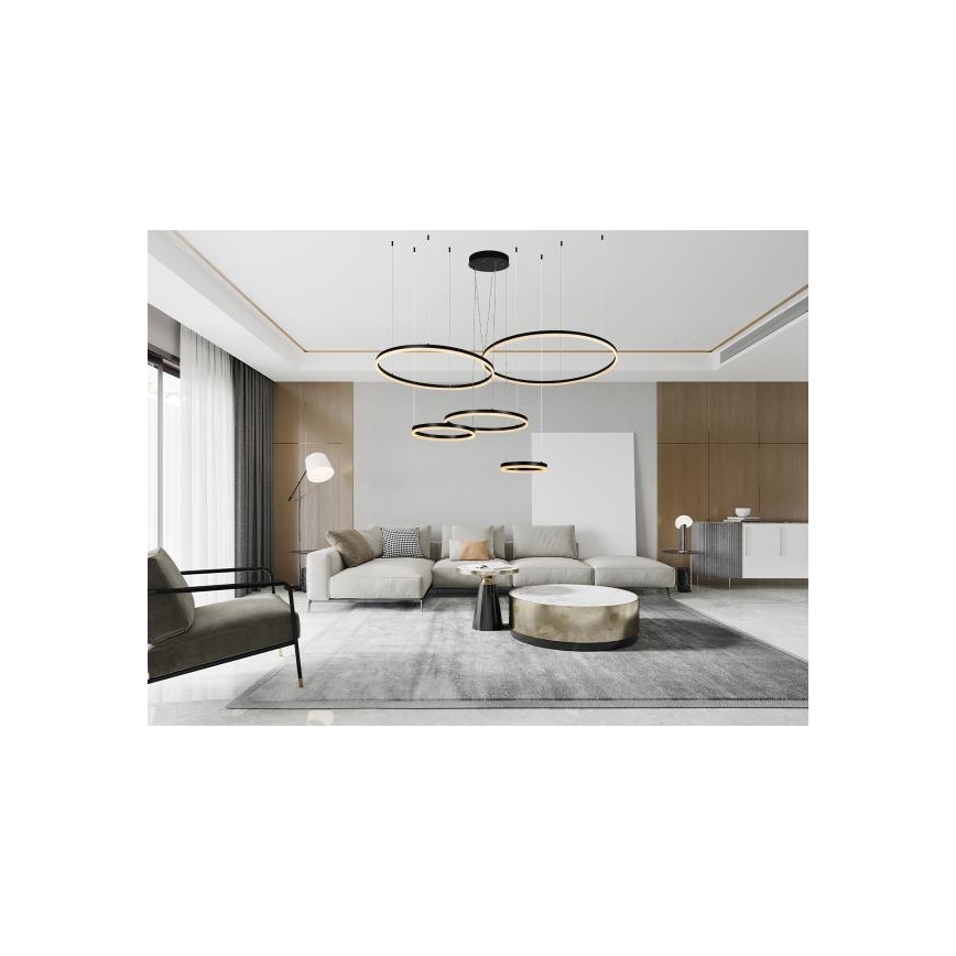 LED Stmievateľný luster na lanku LED/220W/230V 3000-6500K + diaľkové ovládanie