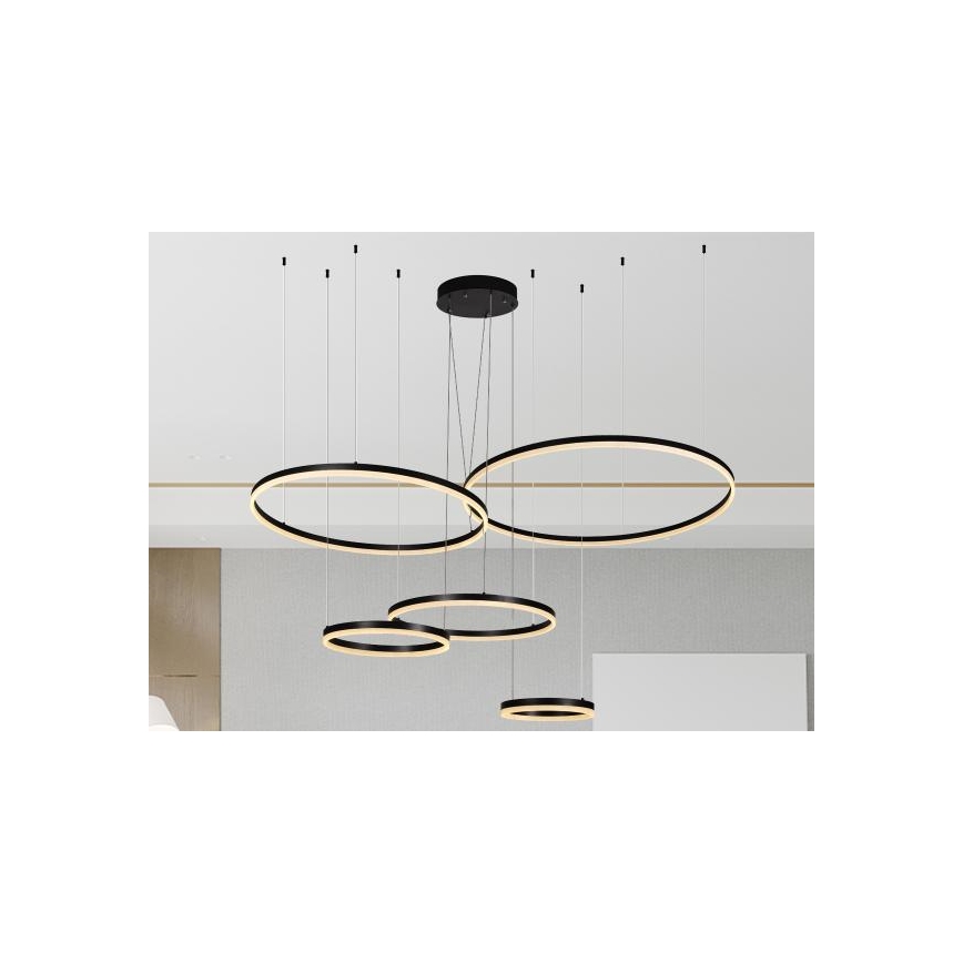 LED Stmievateľný luster na lanku LED/220W/230V 3000-6500K + diaľkové ovládanie