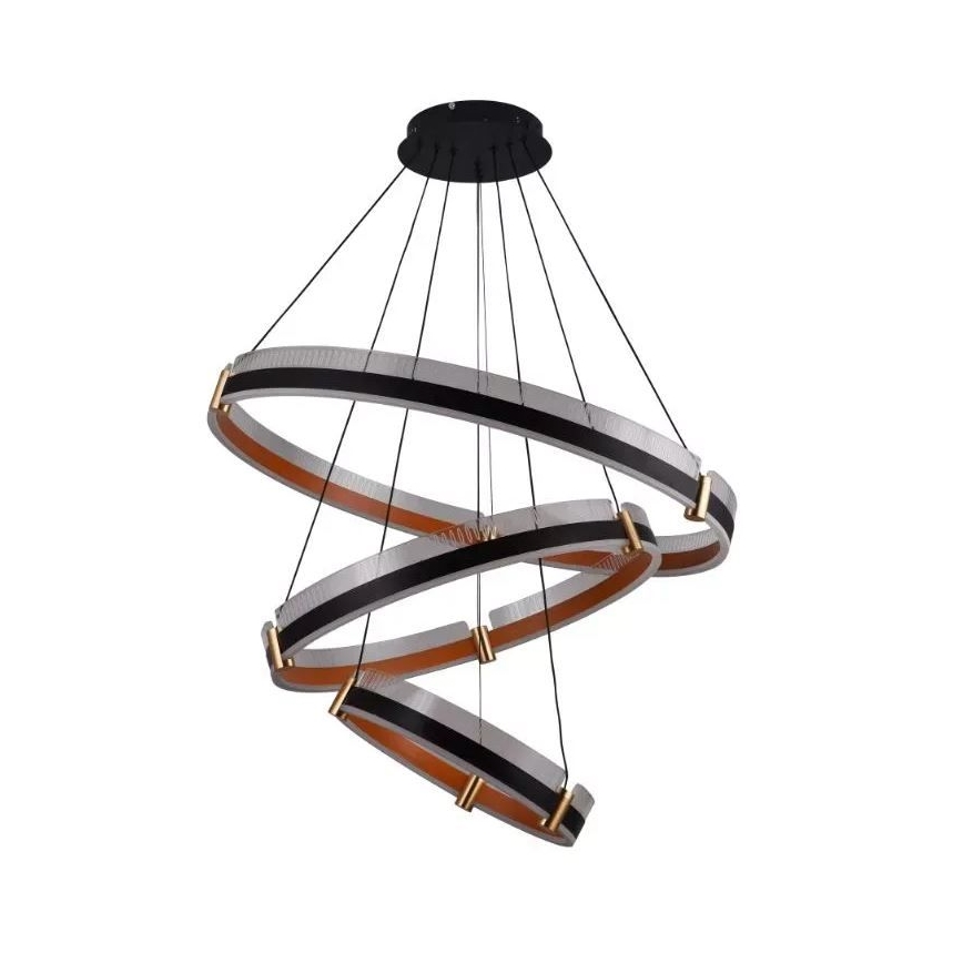 LED Stmievateľný luster na lanku LED/240W/230V 3000-6500K pr. 80 cm + diaľkové ovládanie