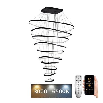 LED Stmievateľný luster na lanku LED/370W/230V 3000-6500K + diaľkové ovládanie