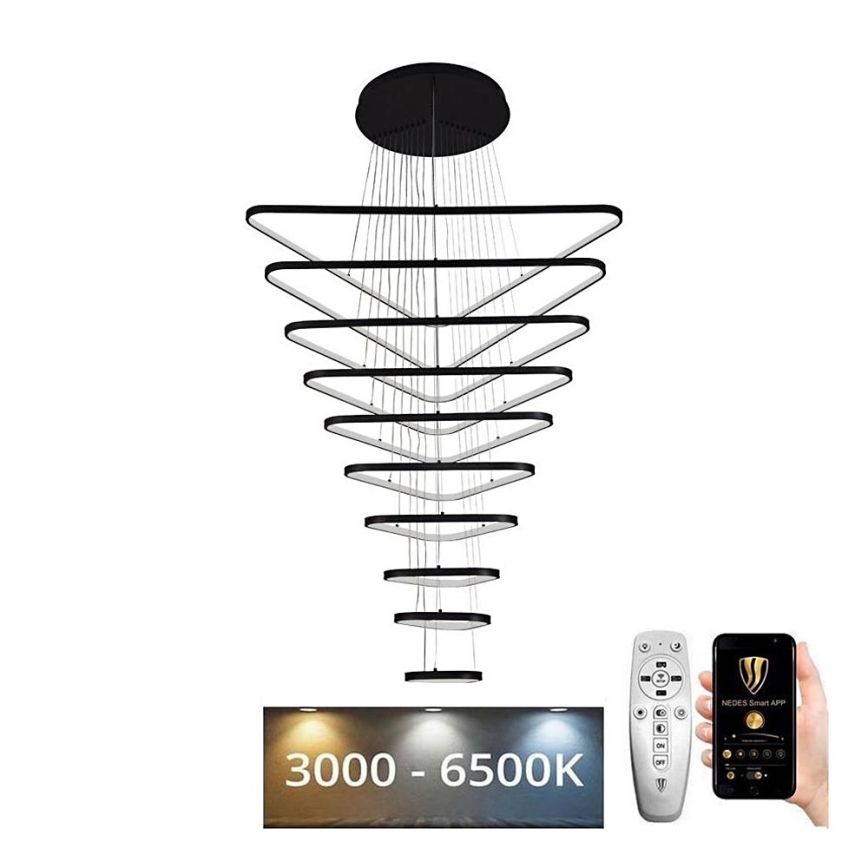 LED Stmievateľný luster na lanku LED/385W/230V 3000-6500K + diaľkové ovládanie