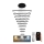 LED Stmievateľný luster na lanku LED/385W/230V 3000-6500K + diaľkové ovládanie