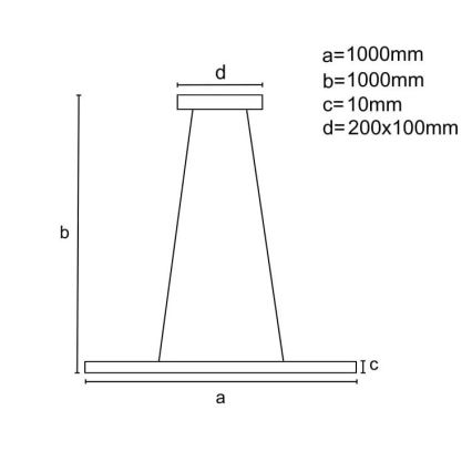 LED Stmievateľný luster na lanku LED/40W/230V 3000-6500K biela + diaľkové ovládanie