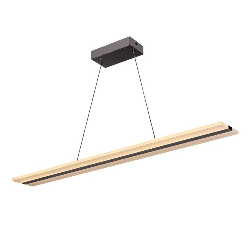 LED Stmievateľný luster na lanku LED/40W/230V 3000-6500K chróm + diaľkové ovládanie