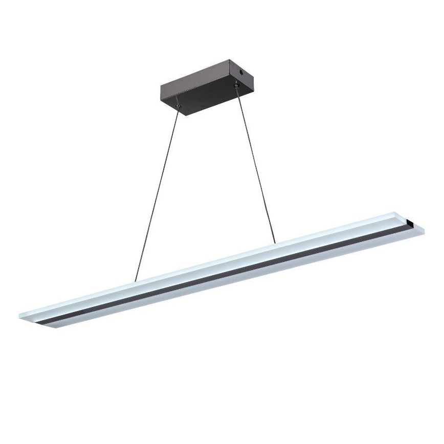LED Stmievateľný luster na lanku LED/40W/230V 3000-6500K chróm + diaľkové ovládanie