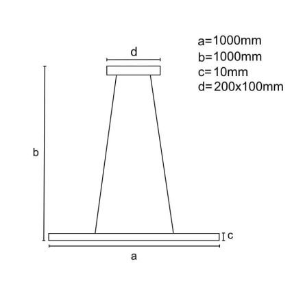 LED Stmievateľný luster na lanku LED/40W/230V 3000-6500K chróm + diaľkové ovládanie