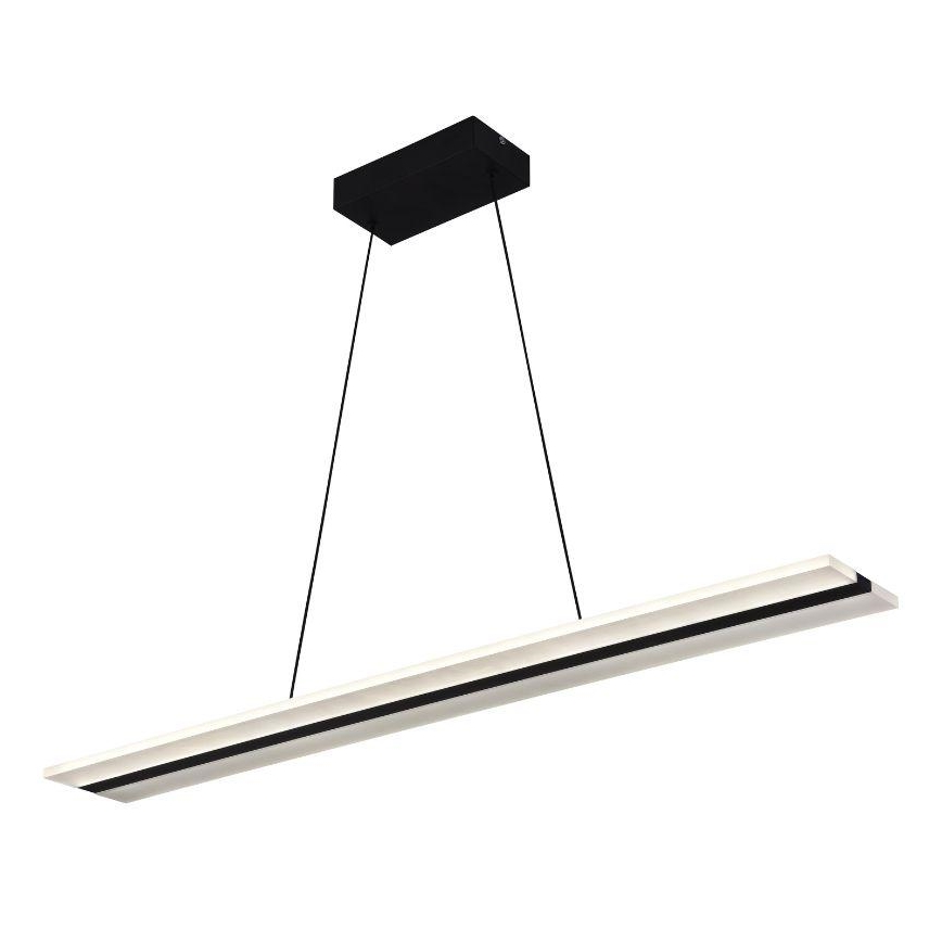 LED Stmievateľný luster na lanku LED/40W/230V 3000-6500K čierna + diaľkové ovládanie