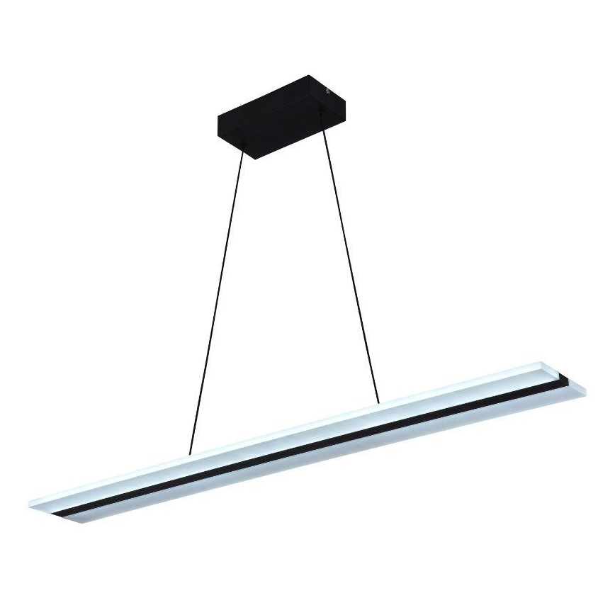 LED Stmievateľný luster na lanku LED/40W/230V 3000-6500K čierna + diaľkové ovládanie