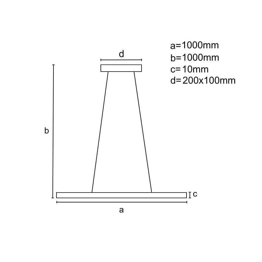 LED Stmievateľný luster na lanku LED/40W/230V 3000-6500K čierna + diaľkové ovládanie