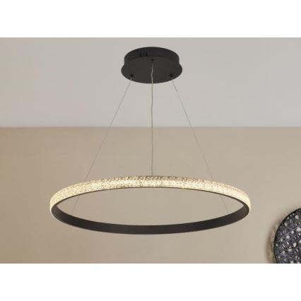 LED Stmievateľný luster na lanku LED/40W/230V 3000-6500K + diaľkové ovládanie