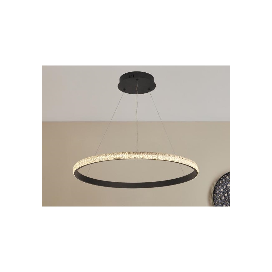 LED Stmievateľný luster na lanku LED/40W/230V 3000-6500K + diaľkové ovládanie