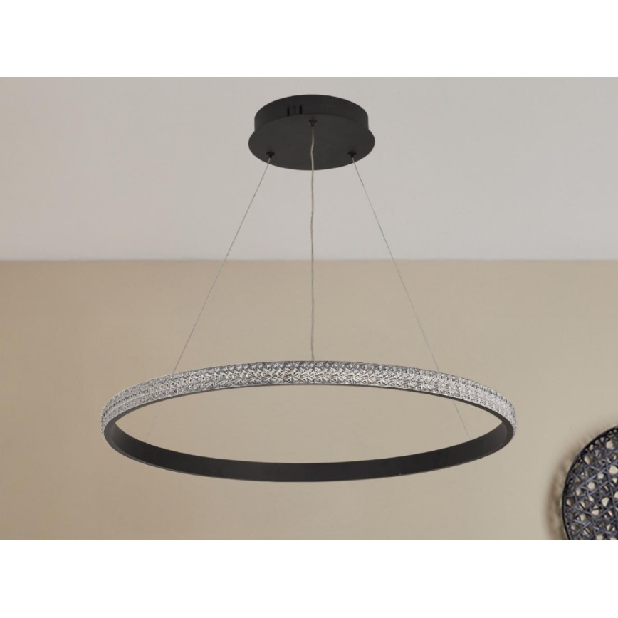 LED Stmievateľný luster na lanku LED/40W/230V 3000-6500K + diaľkové ovládanie
