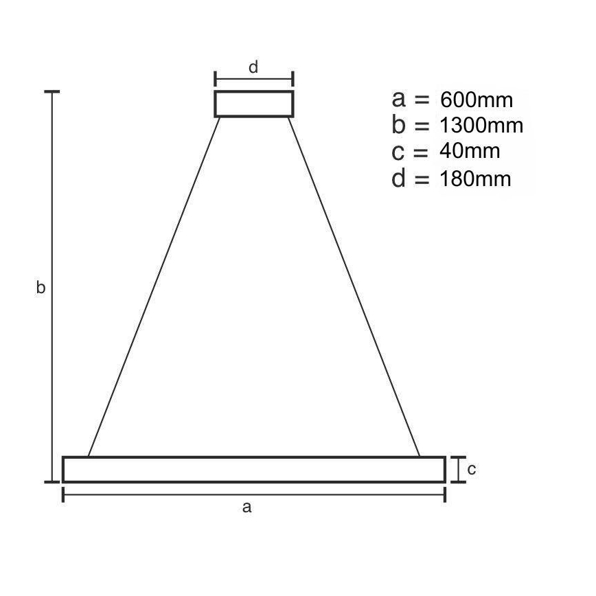 LED Stmievateľný luster na lanku LED/40W/230V 3000-6500K zlatá + diaľkové ovládanie