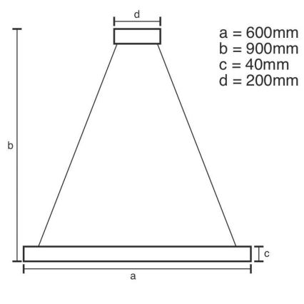 LED Stmievateľný luster na lanku LED/42W/230V 3000-6500K + diaľkové ovládanie