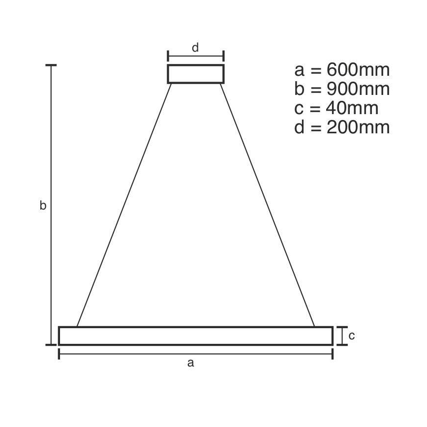 LED Stmievateľný luster na lanku LED/42W/230V 3000-6500K pr. 60 cm + diaľkové ovládanie