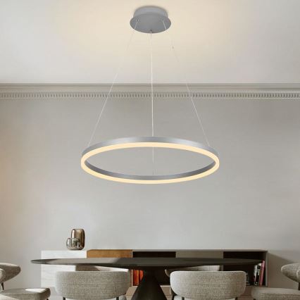 LED Stmievateľný luster na lanku LED/42W/230V 3000-6500K pr. 60 cm + diaľkové ovládanie