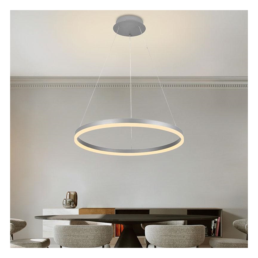LED Stmievateľný luster na lanku LED/42W/230V 3000-6500K pr. 60 cm + diaľkové ovládanie