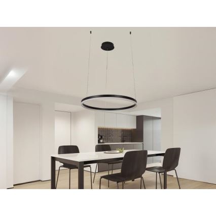 LED Stmievateľný luster na lanku LED/42W/230V 3000-6500K + diaľkové ovládanie