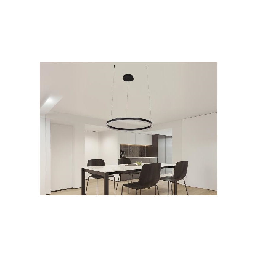 LED Stmievateľný luster na lanku LED/42W/230V 3000-6500K + diaľkové ovládanie