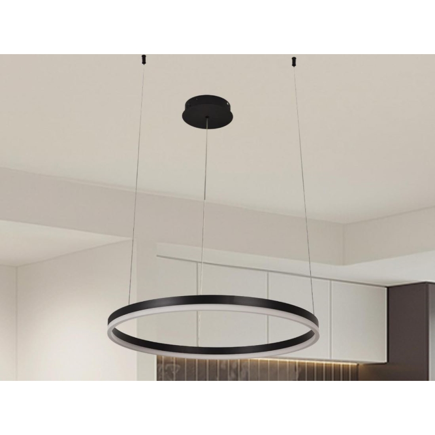 LED Stmievateľný luster na lanku LED/42W/230V 3000-6500K + diaľkové ovládanie