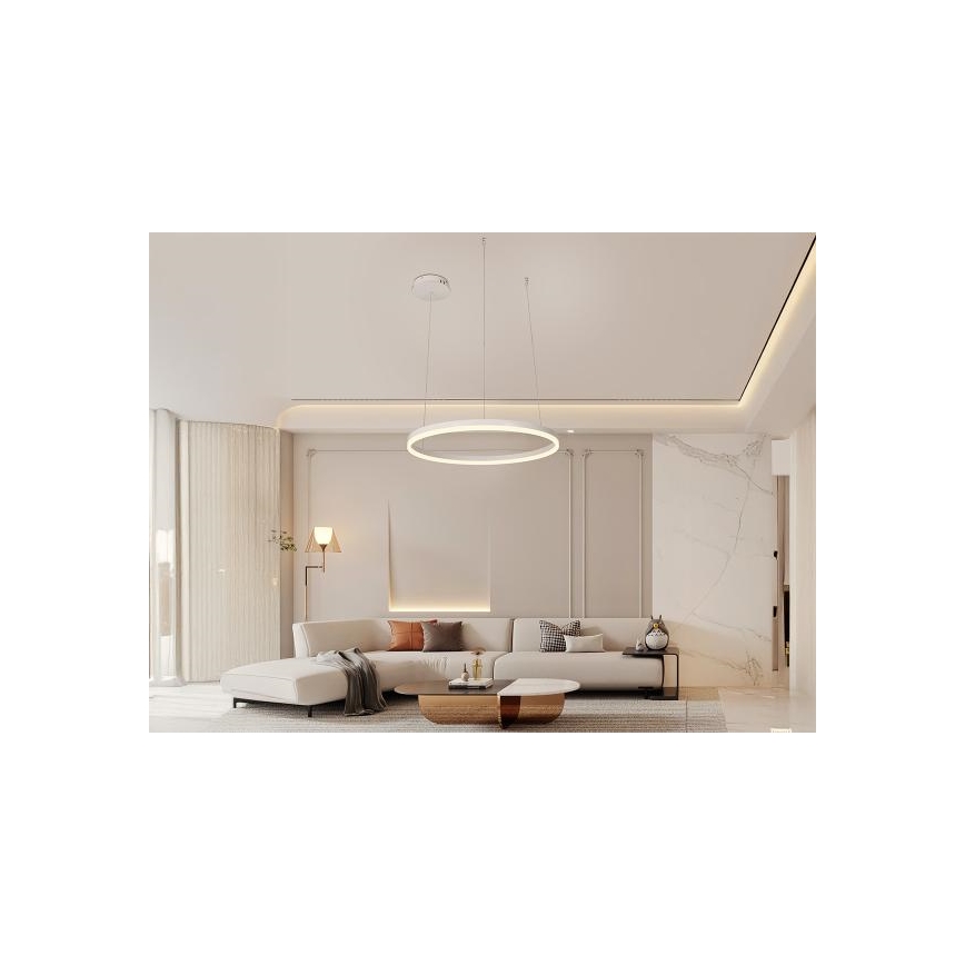 LED Stmievateľný luster na lanku LED/42W/230V 3000-6500K + diaľkové ovládanie