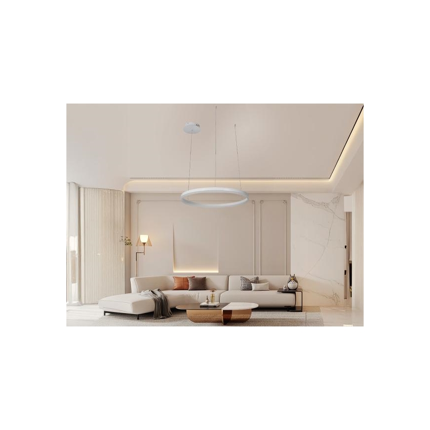 LED Stmievateľný luster na lanku LED/42W/230V 3000-6500K + diaľkové ovládanie