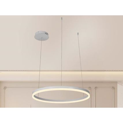 LED Stmievateľný luster na lanku LED/42W/230V 3000-6500K + diaľkové ovládanie