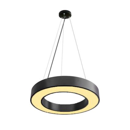 LED Stmievateľný luster na lanku LED/45W/230V 3000-6500K čierna + diaľkové ovládanie