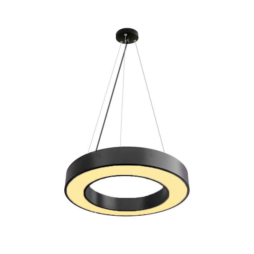 LED Stmievateľný luster na lanku LED/45W/230V 3000-6500K čierna + diaľkové ovládanie