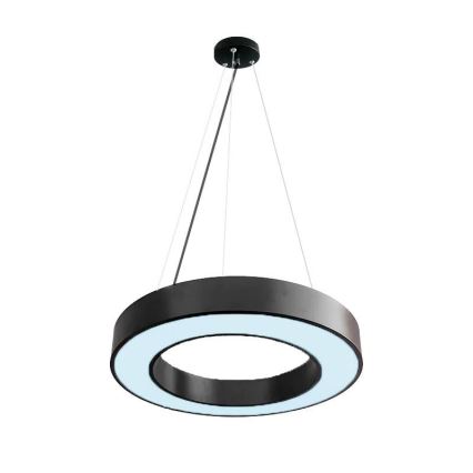 LED Stmievateľný luster na lanku LED/45W/230V 3000-6500K čierna + diaľkové ovládanie