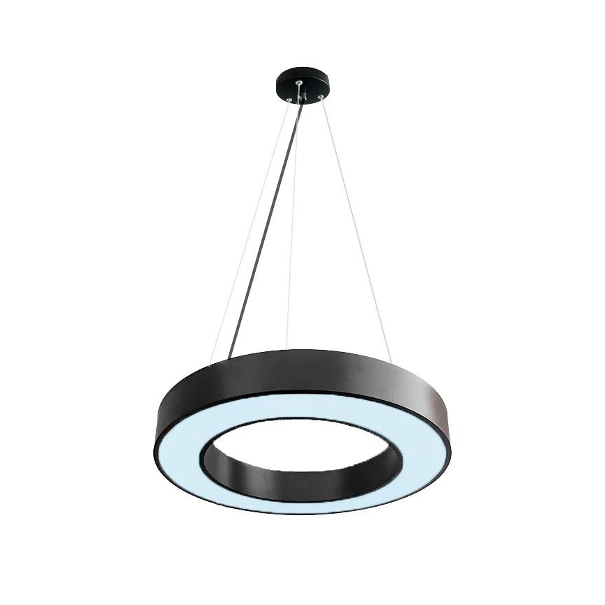 LED Stmievateľný luster na lanku LED/45W/230V 3000-6500K čierna + diaľkové ovládanie