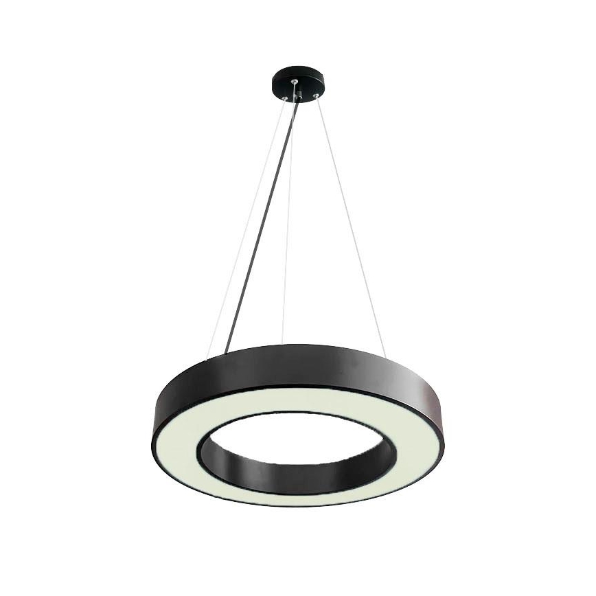 LED Stmievateľný luster na lanku LED/45W/230V 3000-6500K čierna + diaľkové ovládanie