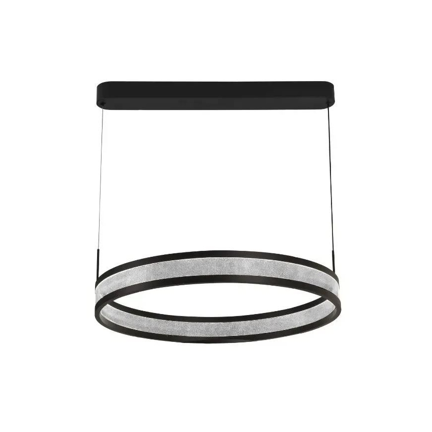 LED Stmievateľný luster na lanku LED/45W/230V 3000-6500K čierna + diaľkové ovládanie